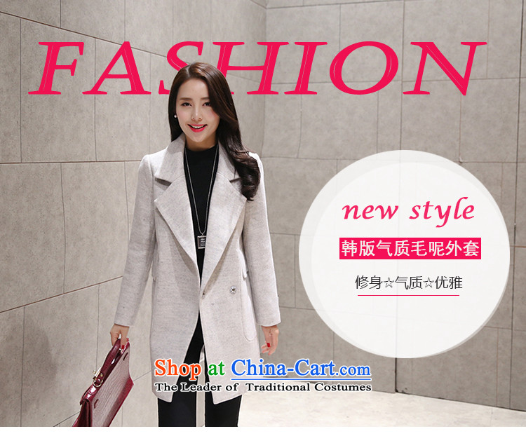 Gigi Lai Yee 2015 gross Europe? Long girls jacket fall inside the new Korean version of winter clothing Sau San temperament a wool coat White XXL picture, prices, brand platters! The elections are supplied in the national character of distribution, so action, buy now enjoy more preferential! As soon as possible.