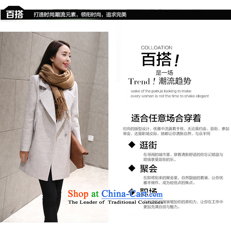 Gigi Lai Yee 2015 gross Europe? Long girls jacket fall inside the new Korean version of winter clothing Sau San temperament a wool coat White XXL picture, prices, brand platters! The elections are supplied in the national character of distribution, so action, buy now enjoy more preferential! As soon as possible.