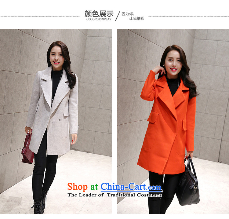 Gigi Lai Yee 2015 gross Europe? Long girls jacket fall inside the new Korean version of winter clothing Sau San temperament a wool coat White XXL picture, prices, brand platters! The elections are supplied in the national character of distribution, so action, buy now enjoy more preferential! As soon as possible.