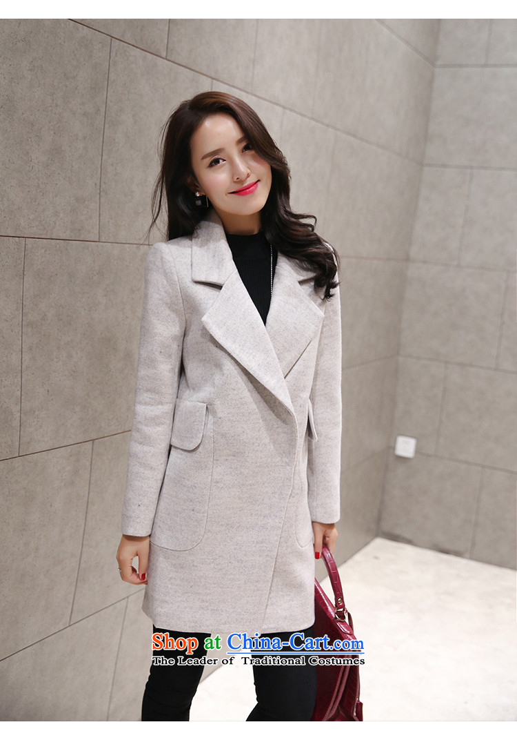 Gigi Lai Yee 2015 gross Europe? Long girls jacket fall inside the new Korean version of winter clothing Sau San temperament a wool coat White XXL picture, prices, brand platters! The elections are supplied in the national character of distribution, so action, buy now enjoy more preferential! As soon as possible.