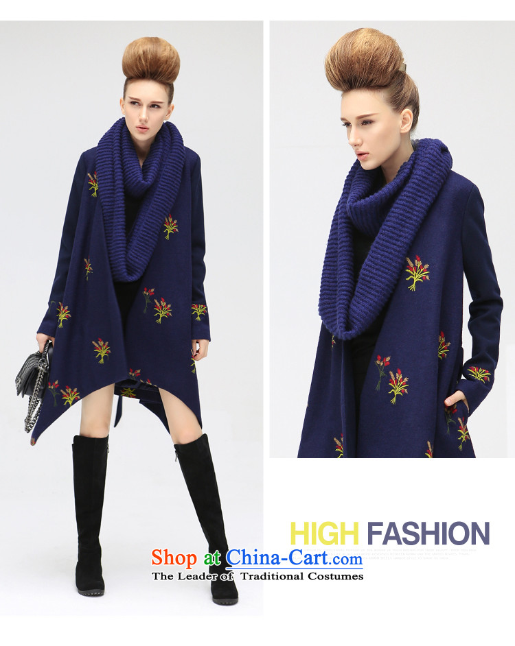 The autumn 2015 new COCOBELLA embroidery cloak shawl, a wool coat women's gross CT365 possession blue jacket? L picture, prices, brand platters! The elections are supplied in the national character of distribution, so action, buy now enjoy more preferential! As soon as possible.