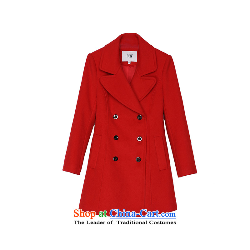 The OSA EURO 2015 Winter New Windsor female double-a wool coat women's gross SD523011 jacket? large red M, OSCE Lisa (O.SA) , , , shopping on the Internet