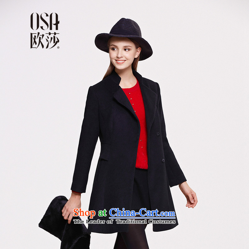 The OSA EURO 2015 Winter New Windsor female minimalist Sau San? jacket coat Ms. gross SD556001 black L