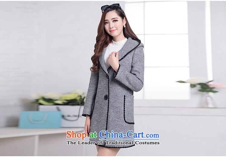 Korean fashion, long large female a wool coat 2015 winter clothing New Sau San Mao jacket female Red? L picture, prices, brand platters! The elections are supplied in the national character of distribution, so action, buy now enjoy more preferential! As soon as possible.