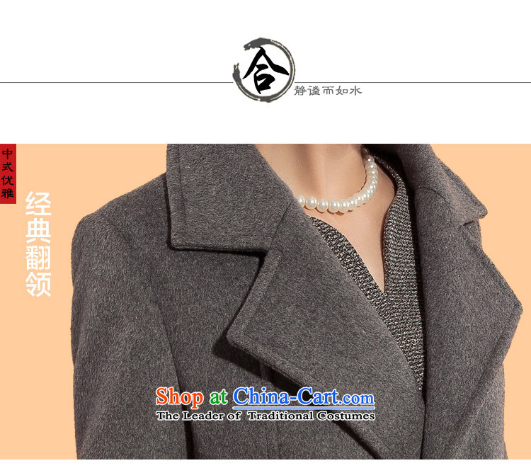 2015 Autumn and winter new thick hair girl in the jacket? Long cashmere cloak large Sau San wool a wool coat Gray L picture, prices, brand platters! The elections are supplied in the national character of distribution, so action, buy now enjoy more preferential! As soon as possible.