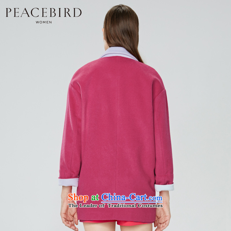Women Peacebird 2015 winter clothing new products (CIS) color coats A3AA44245 spell? The Red M PEACEBIRD shopping on the Internet has been pressed.