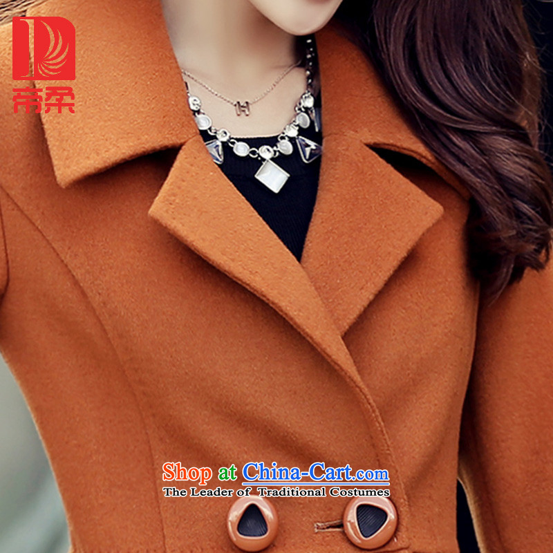 Dili Sophie (DIROU)2015 winter clothing new gross girls jacket? Long Foutune of thick wool a wool coat DD620 Kim and color XL, Dili Sophie (DIROU) , , , shopping on the Internet