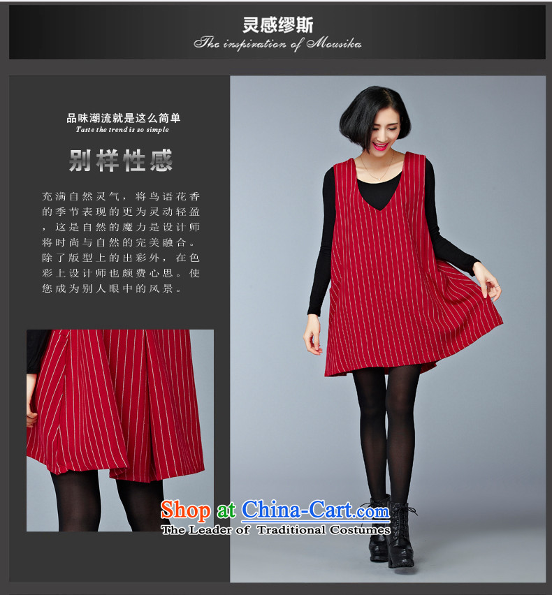 2015 Autumn and Winter Korea MEISUDI version of large numbers of ladies kin streaks loose video thin A field in the skirt long skirt singlet gross? dresses black are code (loose) Picture, prices, brand platters! The elections are supplied in the national character of distribution, so action, buy now enjoy more preferential! As soon as possible.