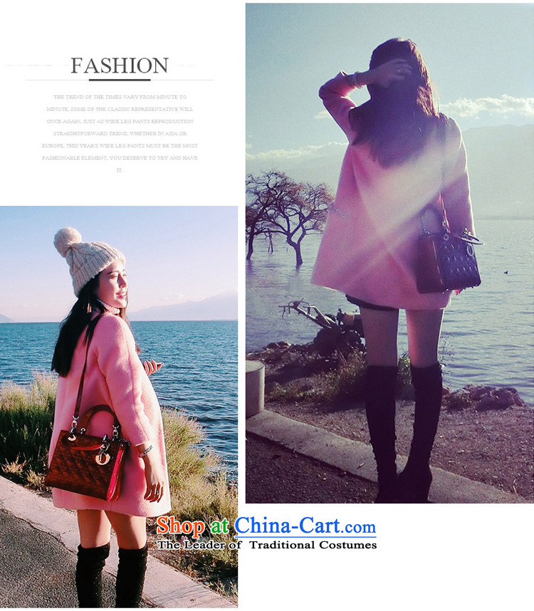 2015 Fall/Winter Collections Korean girls jacket sweater long graphics thin round-neck collar Sau San? XYR11916 coats pink XL Photo, prices, brand platters! The elections are supplied in the national character of distribution, so action, buy now enjoy more preferential! As soon as possible.