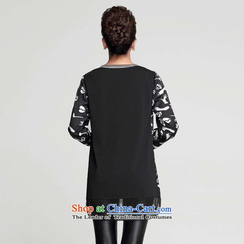 In the former Yugoslavia is indeed intensify code mecca for women 2015 Autumn New) thick and long long-sleeved sister TEE 953365402 3XL, suit small Mak , , , shopping on the Internet