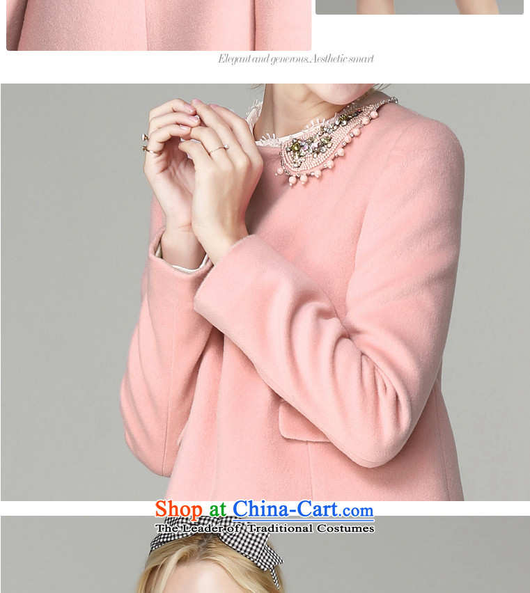 Deere Yuan women on new coats winter? 2015 New Fall/Winter Collections in long Sau San for larger women's gross jacket coat Connie? a wool coat mn41 pink 160/M image, prices, brand platters! The elections are supplied in the national character of distribution, so action, buy now enjoy more preferential! As soon as possible.