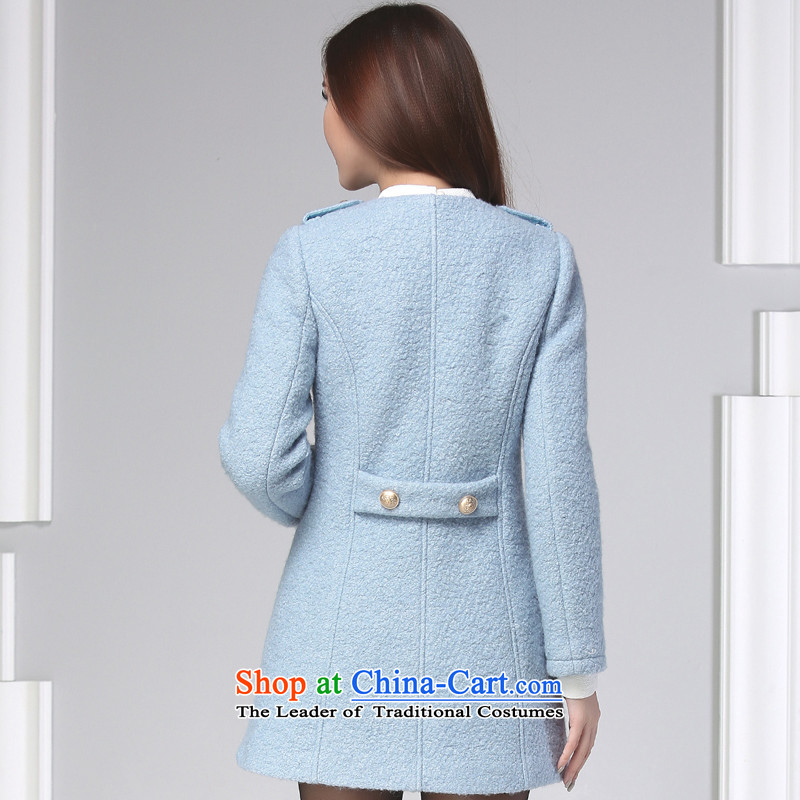 Yet the than long hair? coats female Sau San 2015 new winter coats wool? women wear Korean cashmere overcoat and stylish warm Red shrimp M/160, video thin is down (sentubila) , , , shopping on the Internet