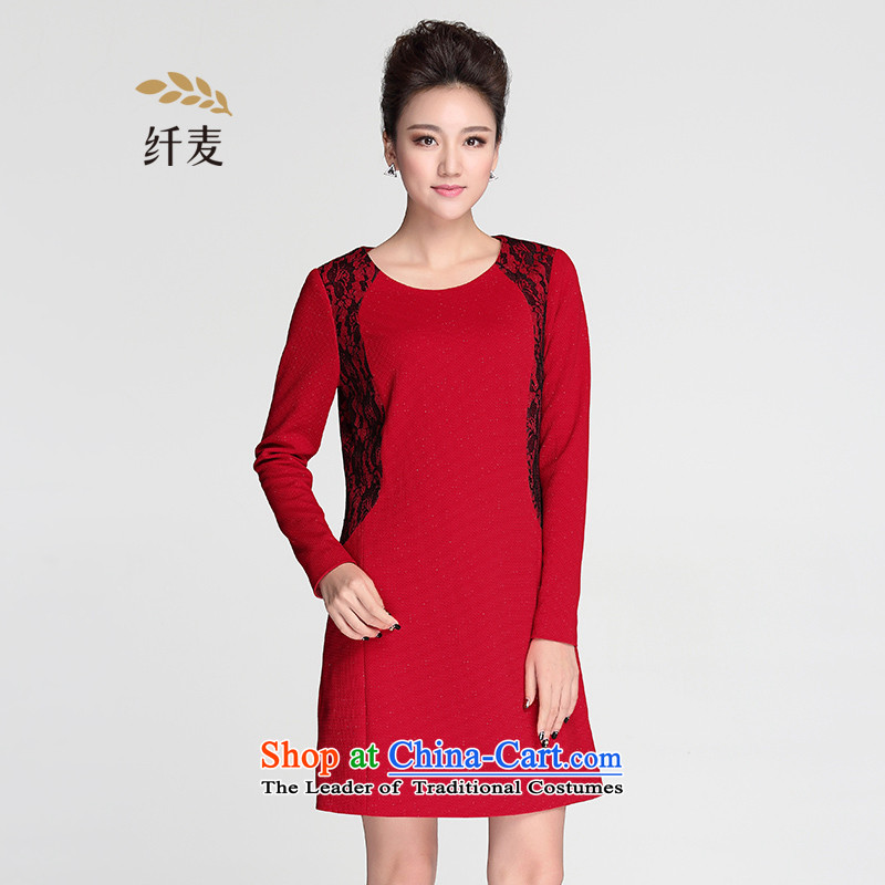 The former Yugoslavia Migdal Code women 2015 autumn and winter new thick long-sleeved won for the graphics sister dresses 953101552 THIN RED 3XL, Yugoslavia Mak , , , shopping on the Internet
