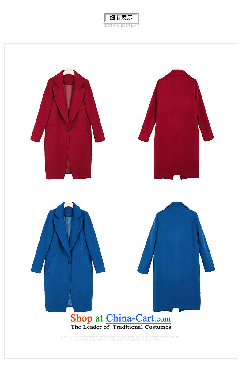 One meter Sunshine 2015 autumn and winter New Women Korean suits for Sau San red jacket girl in gross? Long a wool coat wine red L picture, prices, brand platters! The elections are supplied in the national character of distribution, so action, buy now enjoy more preferential! As soon as possible.