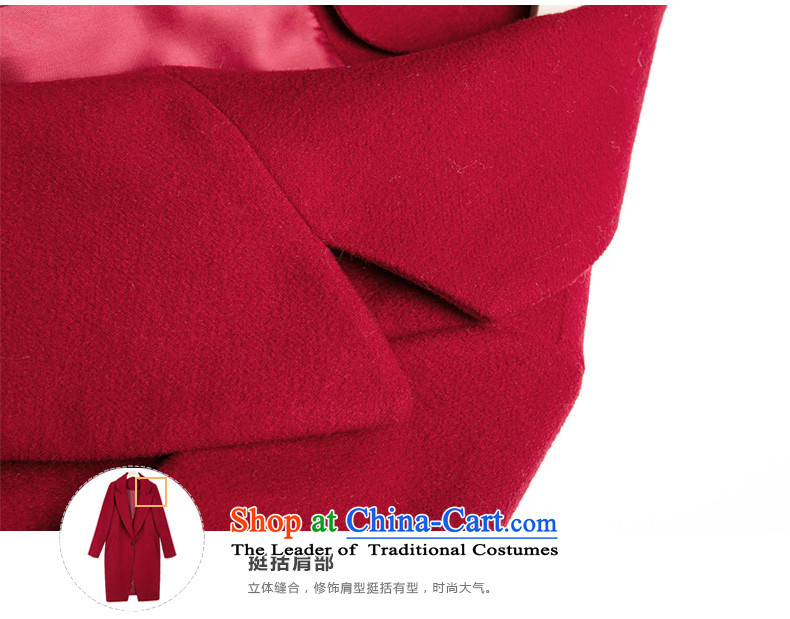 One meter Sunshine 2015 autumn and winter New Women Korean suits for Sau San red jacket girl in gross? Long a wool coat wine red L picture, prices, brand platters! The elections are supplied in the national character of distribution, so action, buy now enjoy more preferential! As soon as possible.