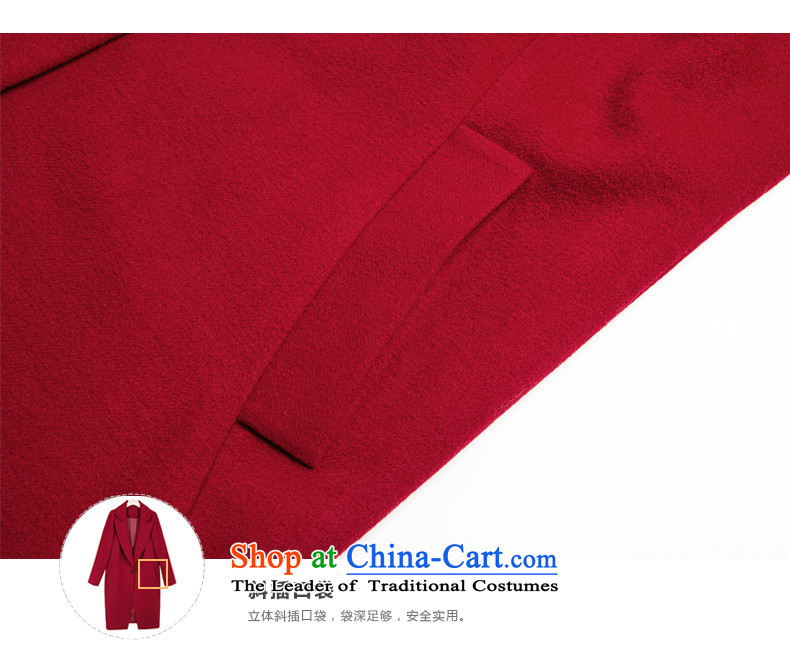 One meter Sunshine 2015 autumn and winter New Women Korean suits for Sau San red jacket girl in gross? Long a wool coat wine red L picture, prices, brand platters! The elections are supplied in the national character of distribution, so action, buy now enjoy more preferential! As soon as possible.