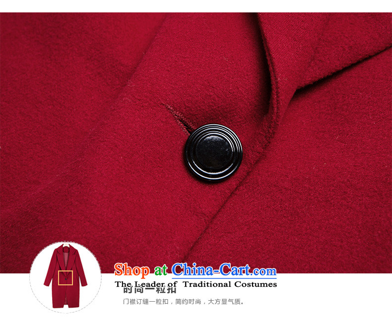 One meter Sunshine 2015 autumn and winter New Women Korean suits for Sau San red jacket girl in gross? Long a wool coat wine red L picture, prices, brand platters! The elections are supplied in the national character of distribution, so action, buy now enjoy more preferential! As soon as possible.