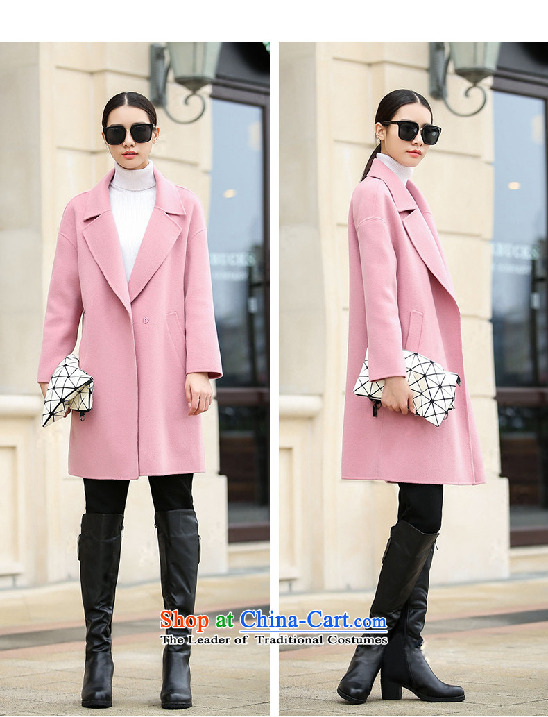 2015 Autumn and winter new double-side woolen coat female high-end non-cashmere in long Lok rotator cuff suits for the full wool coat nude M/38? Picture, prices, brand platters! The elections are supplied in the national character of distribution, so action, buy now enjoy more preferential! As soon as possible.
