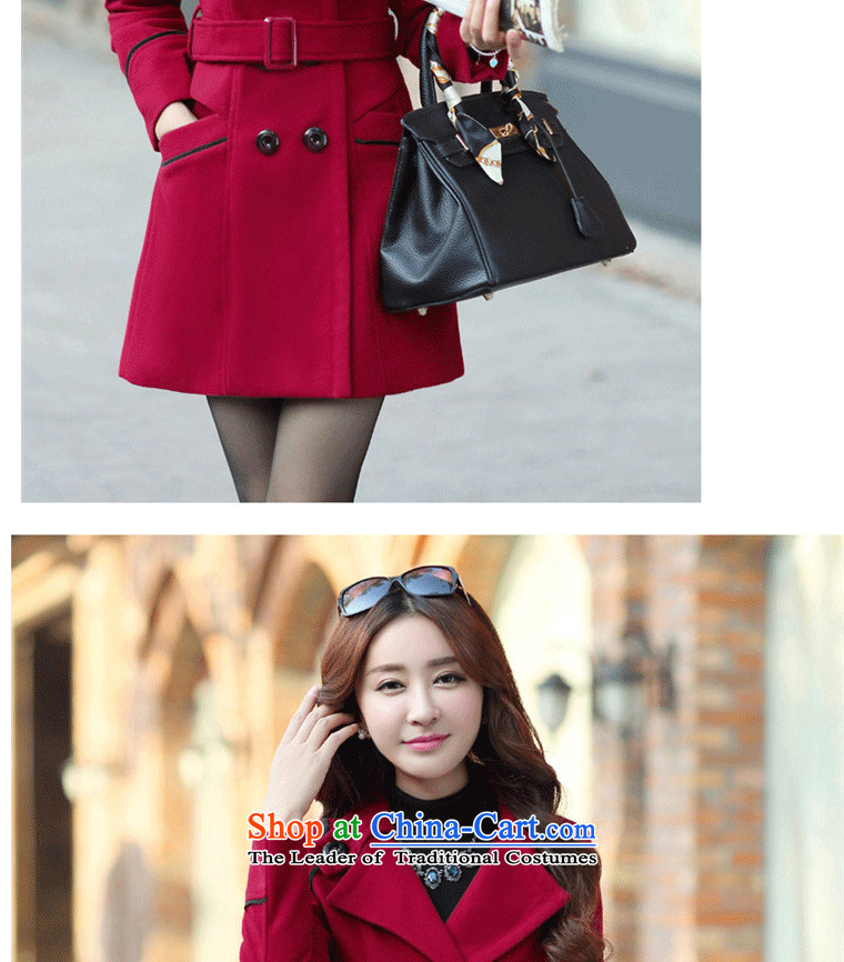 Dancing Light Jacket coat? female shadow autumn and winter 2015) Women's jacket Choo Won Edition Video thin hair so Sau San coats female 8858 wine red L picture, prices, brand platters! The elections are supplied in the national character of distribution, so action, buy now enjoy more preferential! As soon as possible.