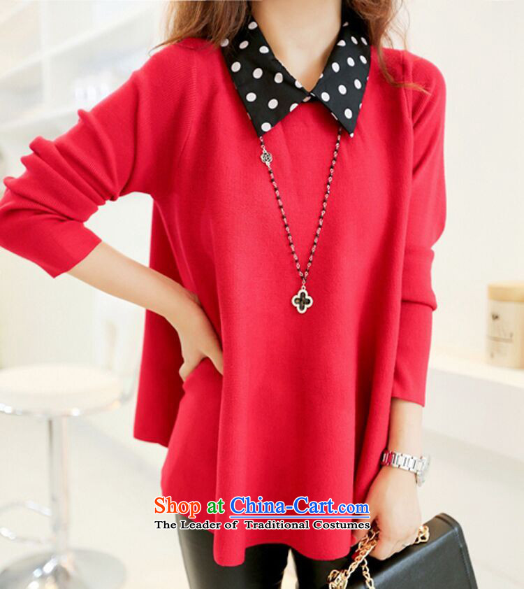 Billion gymnastics 2015 autumn and winter larger female thick MM long-sleeved dresses wave point lapel stamp forming the Netherlands N9948 female red XL Photo, prices, brand platters! The elections are supplied in the national character of distribution, so action, buy now enjoy more preferential! As soon as possible.