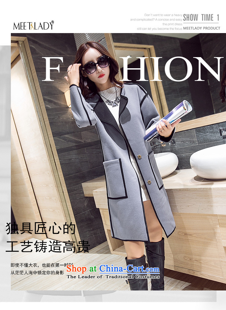 Ancient discipline  2015 autumn and winter new Korean version of long-sleeved jacket wind? gross female woolen coat H049 RED L picture, prices, brand platters! The elections are supplied in the national character of distribution, so action, buy now enjoy more preferential! As soon as possible.