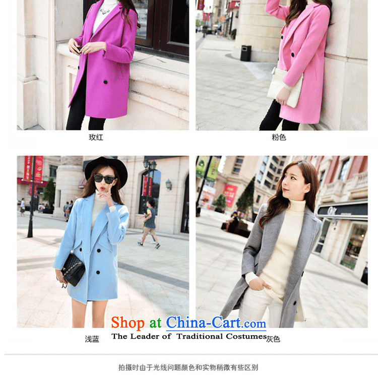 Xuan of sin 2015 autumn and winter coats gross new female Korean? loose video thin hair? jacket 1066 light blue XL Photo, prices, brand platters! The elections are supplied in the national character of distribution, so action, buy now enjoy more preferential! As soon as possible.
