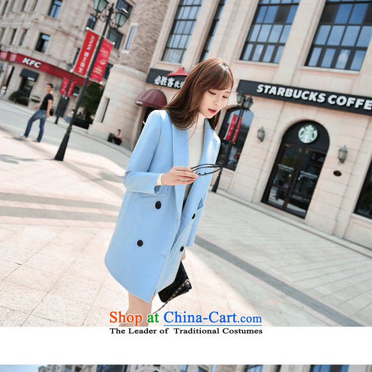 Xuan of sin 2015 autumn and winter coats gross new female Korean? loose video thin hair? jacket 1066 light blue XL Photo, prices, brand platters! The elections are supplied in the national character of distribution, so action, buy now enjoy more preferential! As soon as possible.