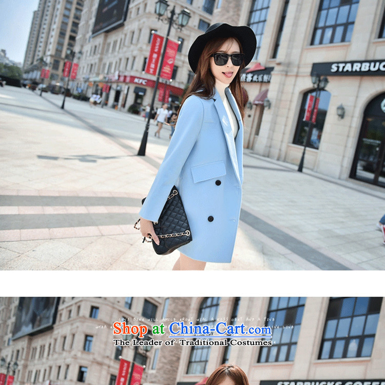 Xuan of sin 2015 autumn and winter coats gross new female Korean? loose video thin hair? jacket 1066 light blue XL Photo, prices, brand platters! The elections are supplied in the national character of distribution, so action, buy now enjoy more preferential! As soon as possible.