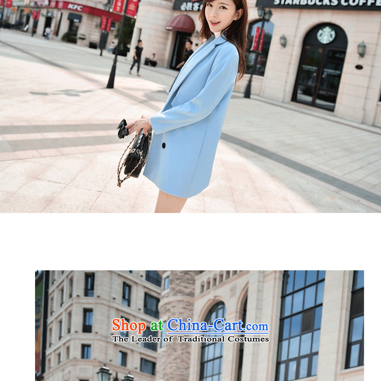 Xuan of sin 2015 autumn and winter coats gross new female Korean? loose video thin hair? jacket 1066 light blue XL Photo, prices, brand platters! The elections are supplied in the national character of distribution, so action, buy now enjoy more preferential! As soon as possible.