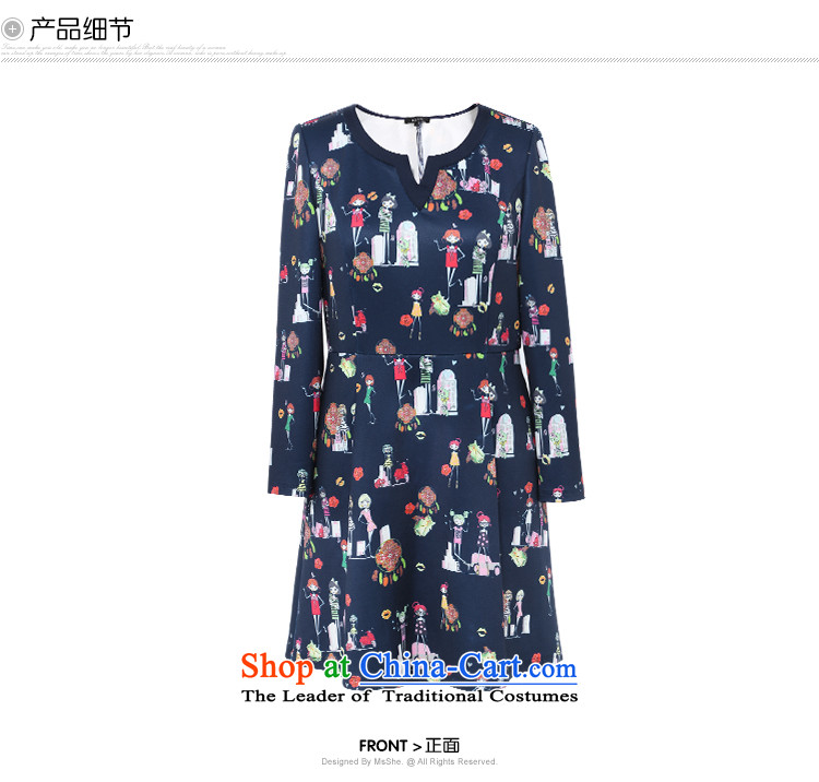 Msshe xl women 2015 new winter clothing thick MMV collar foutune cartoon dress 10655 blue safflower 5XL picture, prices, brand platters! The elections are supplied in the national character of distribution, so action, buy now enjoy more preferential! As soon as possible.