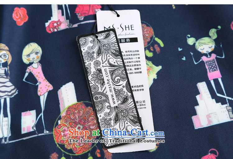 Msshe xl women 2015 new winter clothing thick MMV collar foutune cartoon dress 10655 blue safflower 5XL picture, prices, brand platters! The elections are supplied in the national character of distribution, so action, buy now enjoy more preferential! As soon as possible.