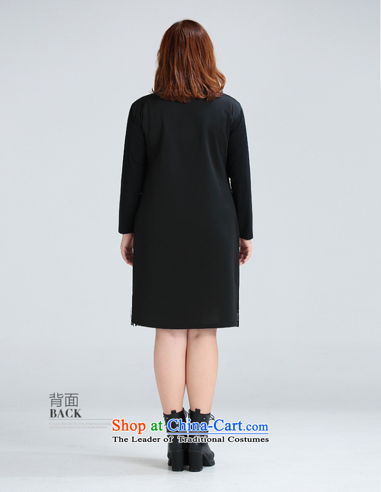 The former Yugoslavia Li Sau 2015 Fall/Winter Collections new larger female round-neck collar class under the stamp su to intensify the skirt 0767 2XL Photo Black, prices, brand platters! The elections are supplied in the national character of distribution, so action, buy now enjoy more preferential! As soon as possible.