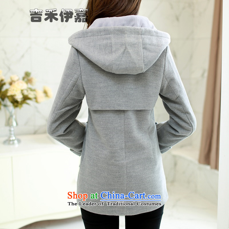 Gil Wo Ika autumn and winter New College wind jacket suit middle-aged about gross 30-35-45 leisure temperament vocational gross age? jacket, light gray , L, Gil Wo Ika shopping on the Internet has been pressed.