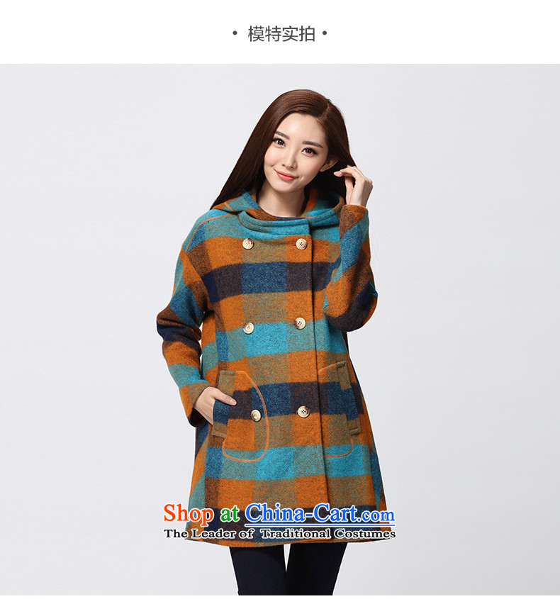 The representative of the water thick mm2015 larger female woolen coats winter coats a female cashmere overcoat, blue, orange S15DM5634 L picture, prices, brand platters! The elections are supplied in the national character of distribution, so action, buy now enjoy more preferential! As soon as possible.