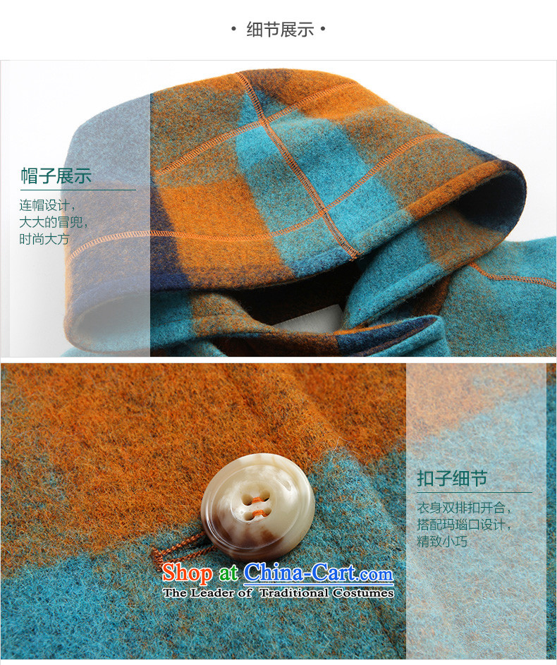 The representative of the water thick mm2015 larger female woolen coats winter coats a female cashmere overcoat, blue, orange S15DM5634 L picture, prices, brand platters! The elections are supplied in the national character of distribution, so action, buy now enjoy more preferential! As soon as possible.