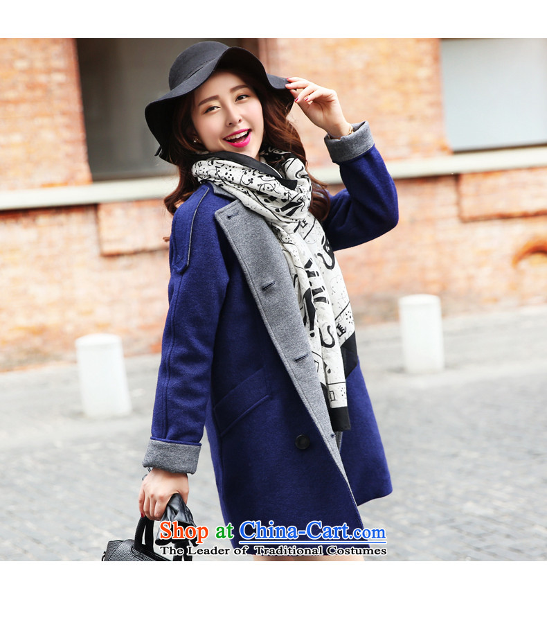 Park woke up to 2015 winter clothing new Korean fashion in a straight long cap?? Jacket coat gross blue L picture, prices, brand platters! The elections are supplied in the national character of distribution, so action, buy now enjoy more preferential! As soon as possible.