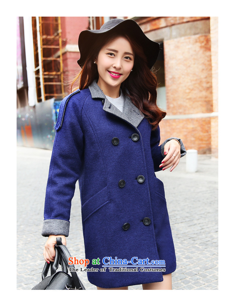 Park woke up to 2015 winter clothing new Korean fashion in a straight long cap?? Jacket coat gross blue L picture, prices, brand platters! The elections are supplied in the national character of distribution, so action, buy now enjoy more preferential! As soon as possible.
