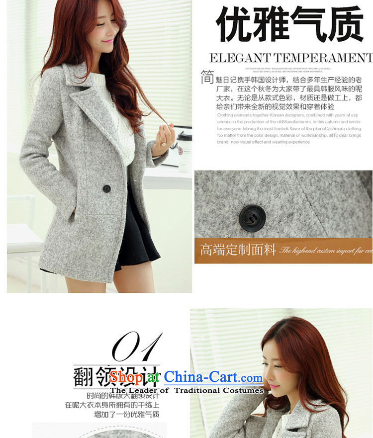 Deere Yuan women on new coats winter? 2015 New Fall/Winter Collections in long Sau San for larger women's gross jacket coat Connie? a wool coat mn08 gray S picture, prices, brand platters! The elections are supplied in the national character of distribution, so action, buy now enjoy more preferential! As soon as possible.