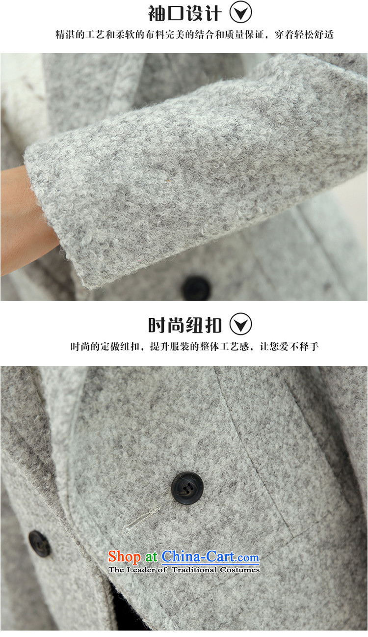 Deere Yuan women on new coats winter? 2015 New Fall/Winter Collections in long Sau San for larger women's gross jacket coat Connie? a wool coat mn08 gray S picture, prices, brand platters! The elections are supplied in the national character of distribution, so action, buy now enjoy more preferential! As soon as possible.