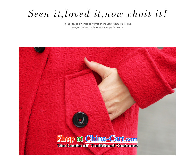 The paradise of autumn 2015 new Korean stylish and classy campaign for the medium to longer term gross sub)? coats female red S picture, prices, brand platters! The elections are supplied in the national character of distribution, so action, buy now enjoy more preferential! As soon as possible.