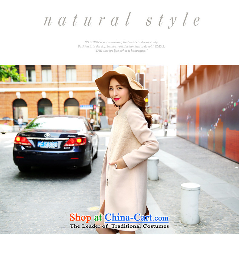 The paradise of autumn 2015 new Korean straight sleek collar in long coats)? What gross beige jacket XL Photo, prices, brand platters! The elections are supplied in the national character of distribution, so action, buy now enjoy more preferential! As soon as possible.