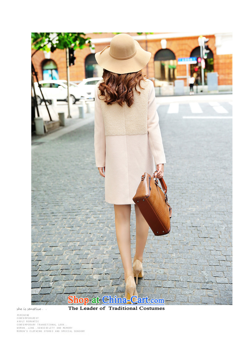 The paradise of autumn 2015 new Korean straight sleek collar in long coats)? What gross beige jacket XL Photo, prices, brand platters! The elections are supplied in the national character of distribution, so action, buy now enjoy more preferential! As soon as possible.