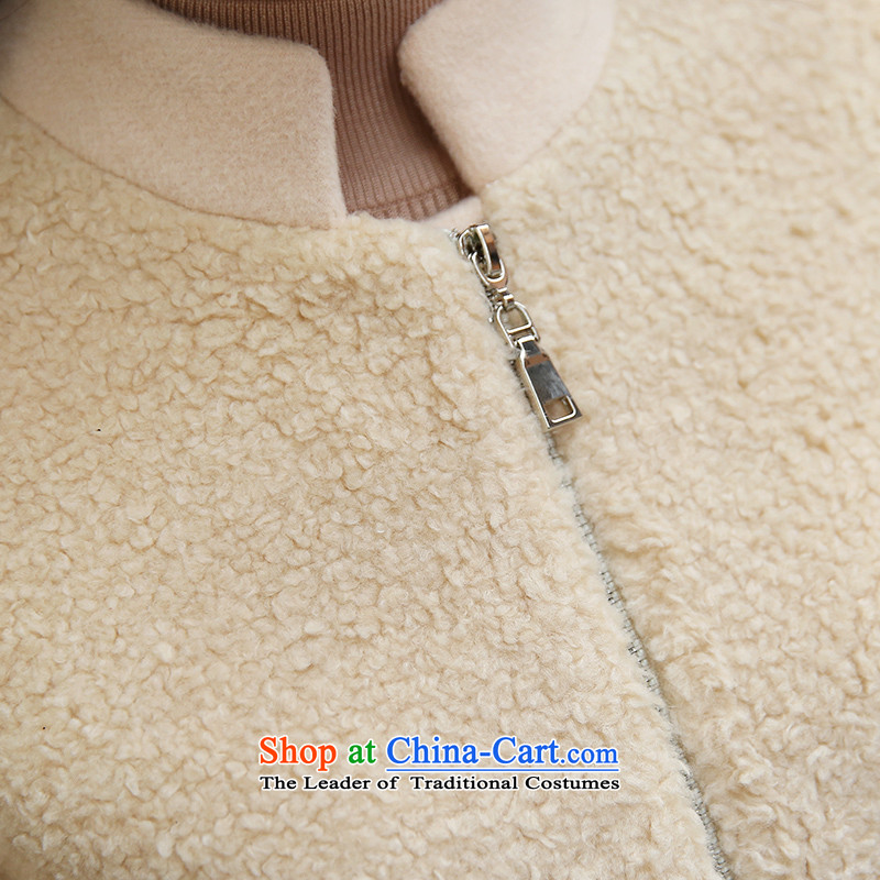 The paradise of autumn 2015 new Korean straight sleek collar in long coats)? What gross beige jacket XL, awakening Paradise Shopping on the Internet has been pressed.