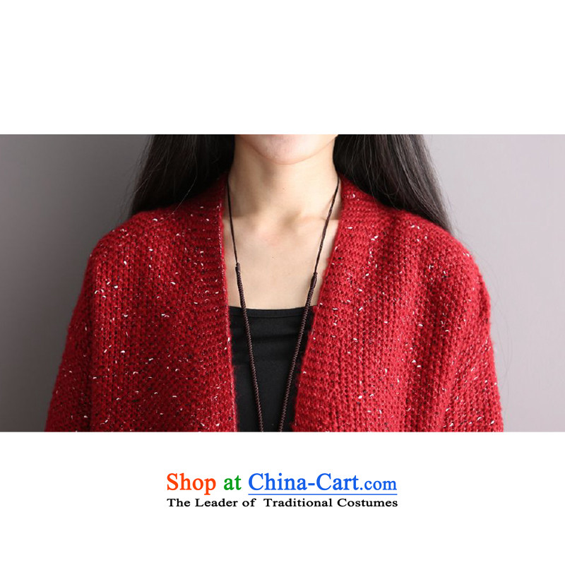  Load the autumn 2015 Yi equipment new arts van sweater in wild long knitting cardigan female loose coat wine red are code, equipment Yi (PUYI APPAREL) , , , shopping on the Internet
