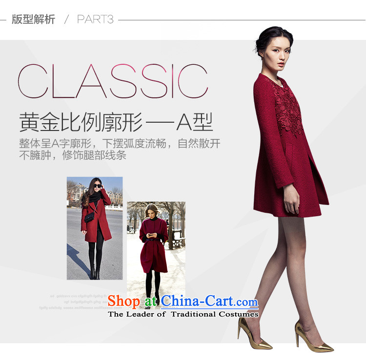 The poem Lin 2015 LUXLEAD winter clothing new products round-neck collar long-sleeved lace elegant graphics in the medium to long term, thin hair? coats wine red XXL picture, prices, brand platters! The elections are supplied in the national character of distribution, so action, buy now enjoy more preferential! As soon as possible.