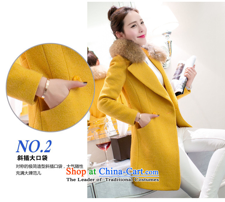 In accordance with the perfect 2015 autumn and winter new Korean version in the thick long nagymaros large Sau San for gross? jacket a wool coat female Y2631 light blue 4XL Photo, prices, brand platters! The elections are supplied in the national character of distribution, so action, buy now enjoy more preferential! As soon as possible.