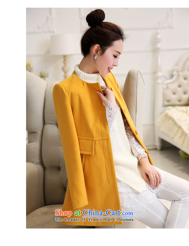 Park woke up to 2015 winter clothing new Korean style and simplicity in Sau San long collar gross jacket female yellow? M picture, prices, brand platters! The elections are supplied in the national character of distribution, so action, buy now enjoy more preferential! As soon as possible.