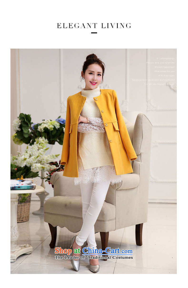 Park woke up to 2015 winter clothing new Korean style and simplicity in Sau San long collar gross jacket female yellow? M picture, prices, brand platters! The elections are supplied in the national character of distribution, so action, buy now enjoy more preferential! As soon as possible.
