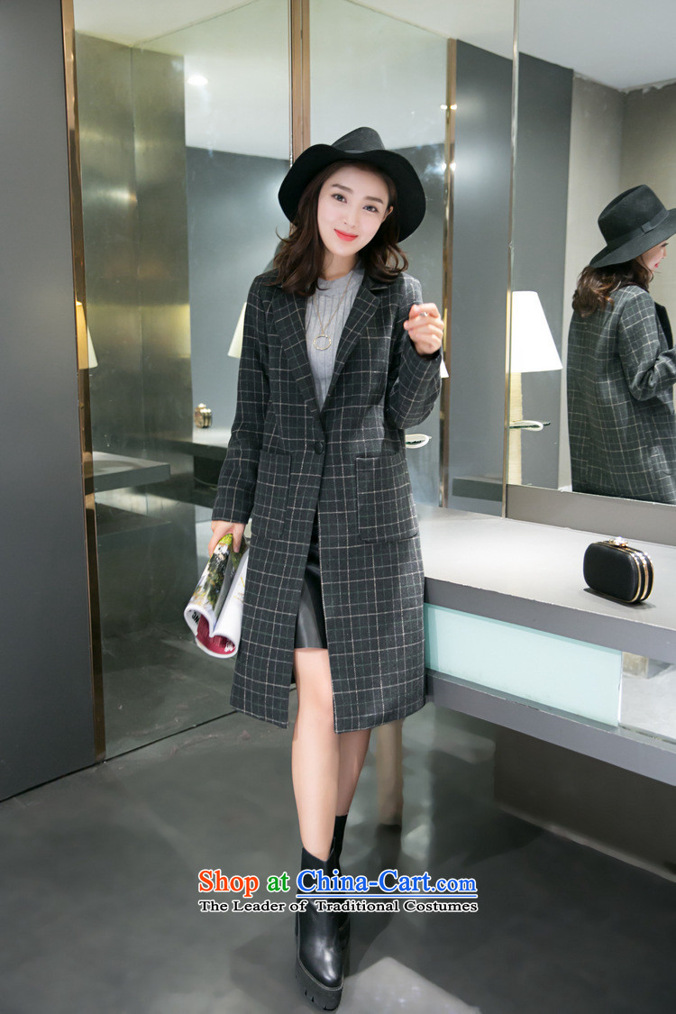 Vera wind 2015 autumn and winter New Korea long-sleeved Pullover England stylish medium to long term, Sau San retro latticed wool coat gross? coats? female M pictures, price Haig, brand platters! The elections are supplied in the national character of distribution, so action, buy now enjoy more preferential! As soon as possible.