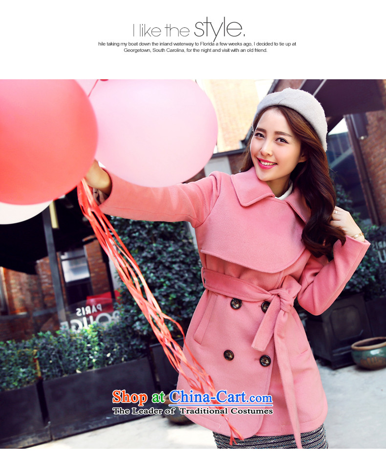 Park woke up to 2015 winter clothing new Korean fashion. Made from Sau San long jacket coat gross? female leather pink S picture, prices, brand platters! The elections are supplied in the national character of distribution, so action, buy now enjoy more preferential! As soon as possible.